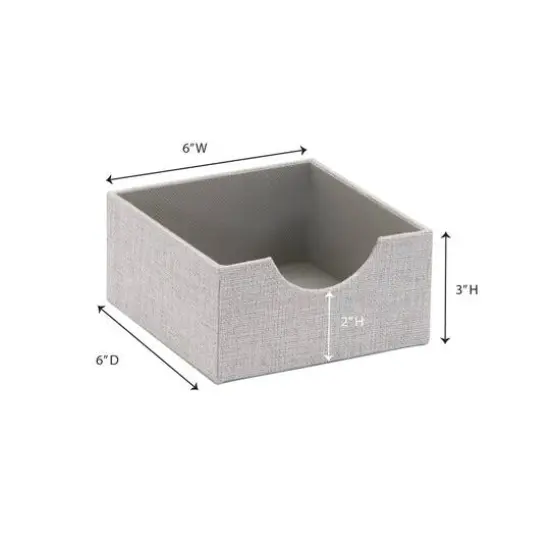 Household Essentials 6" Square Organizer Tray, 2ct. Silver {4}