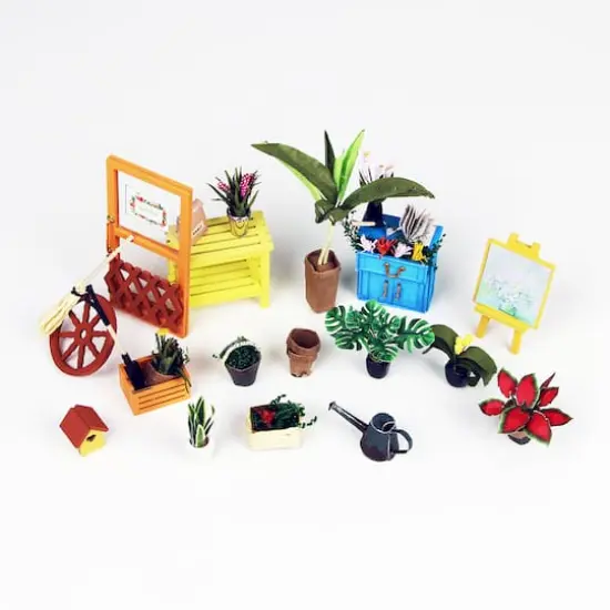 Rolife&reg; Cathy's Flower House DIY Miniature House Kit {6}