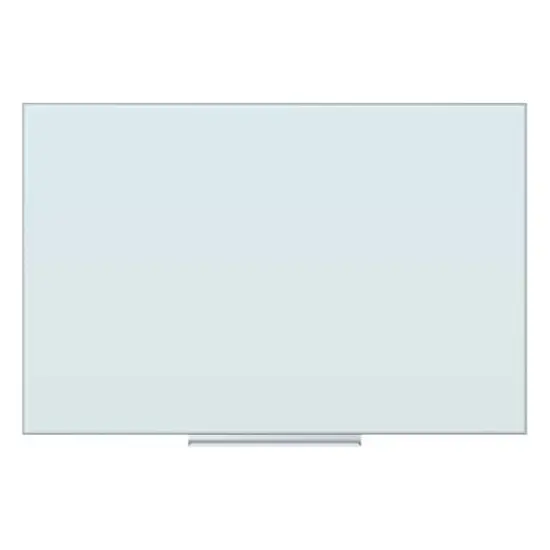 U Brands White 36" x 24" Frosted Frameless Non-Magnetic Glass Dry Erase Board {1}
