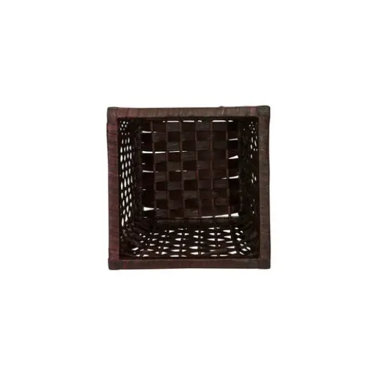 Household Essentials 10" Woven Square Waste Basket {6}