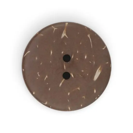 Dritz&reg; 23mm Sustainable Coconut Round Button, 6ct. Light brown {6}