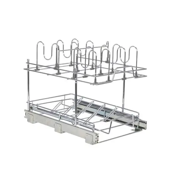 Household Essentials Glidez Cabinet Pot & Pan Lid Organizer {6}