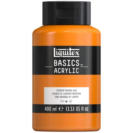 Liquitex&reg; BASICS&trade; Acrylic Paint, 13.5oz. 720 Cadmium Orange Hue {1}