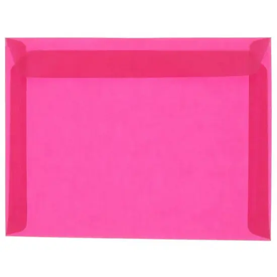 JAM Paper 9" x 12" Booklet Vellum Envelopes, 25ct. Magenta {1}