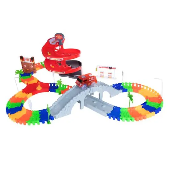 Toy Time Flexible Tracks Raceway Set {1}