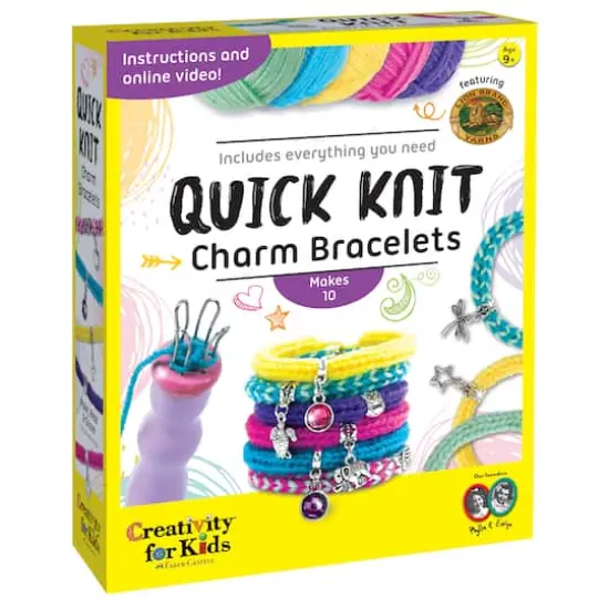 Creativity for Kids Quick Knit Charm Bracelets Kit {1}