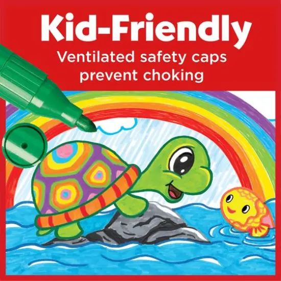 Faber-Castell 12 Color Broadline Jumbo Markers {9}