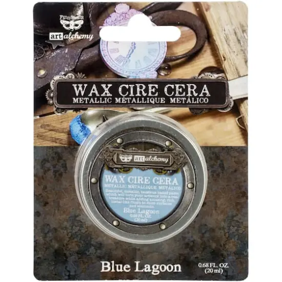 Finnabair Art Alchemy Metallique Wax, 0.68oz. Blue Lagoon {1}