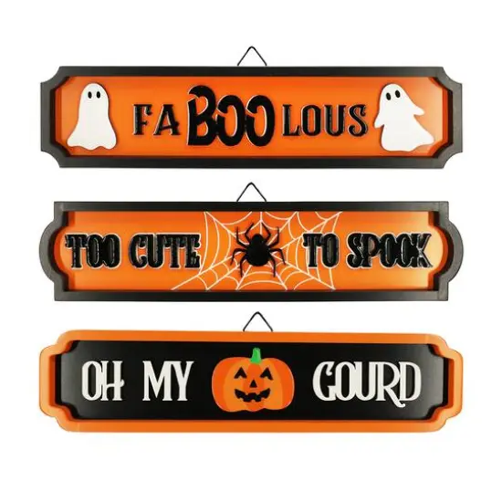 Assorted 15" Playful Halloween Saying Wall Sign, 1pc. by Ashland&reg; {1}