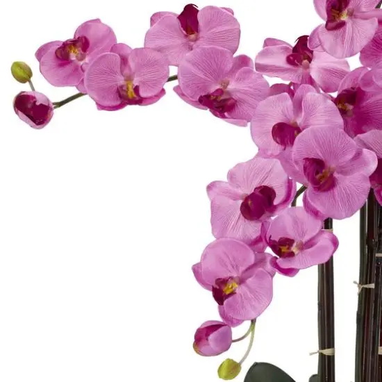 2.5ft. Moth Orchid Silk Flower Arrangement in Decorative Vase Mauve {4}
