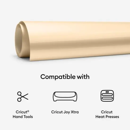 Cricut Joy Xtra&trade; Smart Iron-On&trade;, 24" Gold {7}