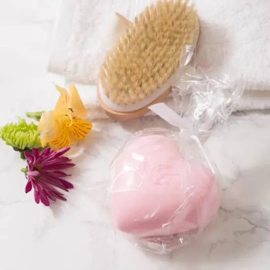 European Soaps Heart Soap Gift Bag, 200g Tea Rose {5}