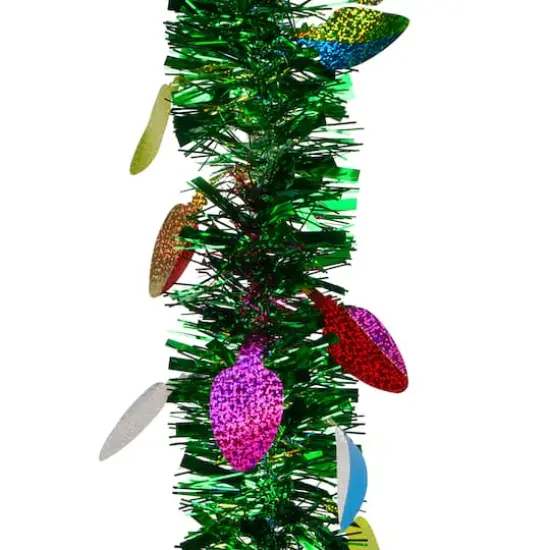 6ft. Christmas Lights Green Tinsel Garland by Ashland&reg; {3}