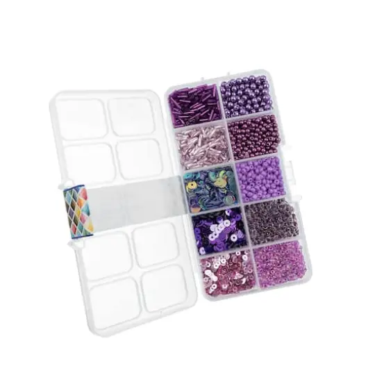 John Bead Mixed Sequins & Beads Kit Purple {3}