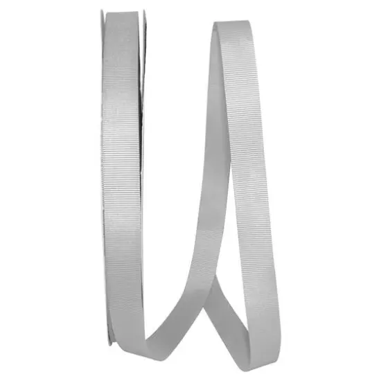 The Ribbon Roll 5/8" x 100yd. Grosgrain Allure Ribbon Shell Gray {1}