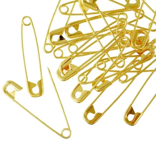 Loops & Threads&trade; Quilter's Safety Pins, Gold, 2" {1}
