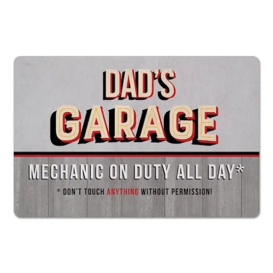 Dad's Garage Floor Mat {1}