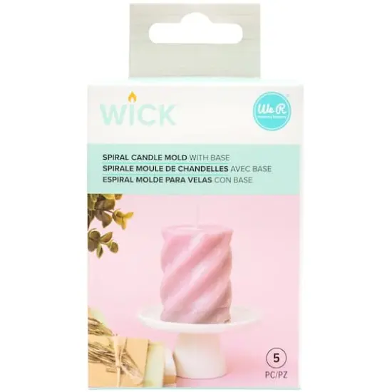 We R Memory Keepers&reg; Wick&trade; Spiral Plastic Candle Mold with Base {1}