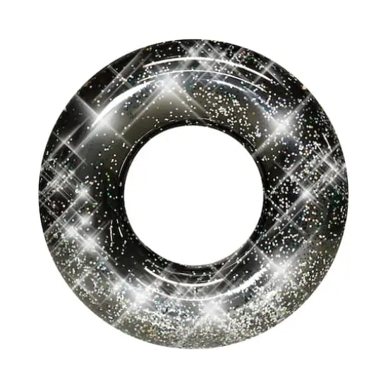PoolCandy Glitterfied&reg; Black Onyx Jumbo Pool Tube {1}