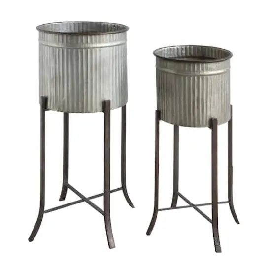 Hello Honey&reg; Rustic Iron Planters with Stand {5}