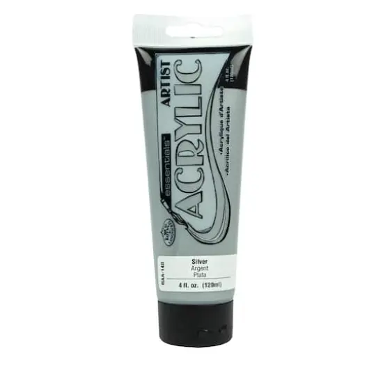 Royal & Langnickel&reg; Essentials&trade; Artist Acrylic Paint, 120mL Silver {1}