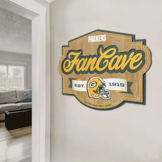 NFL Fan Cave Sign Green Bay Packers {4}