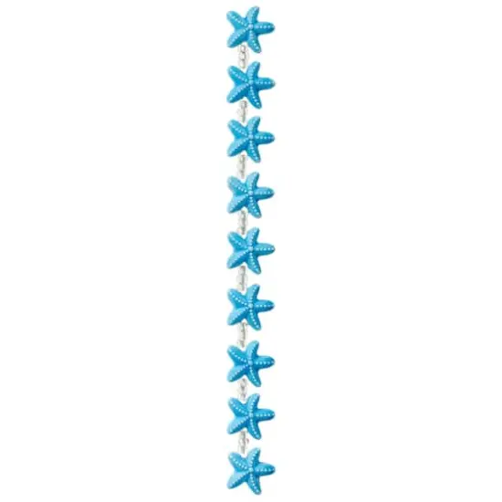 Turquoise Starfish Ceramic Beads, 18mm by Bead Landing&trade; {4}