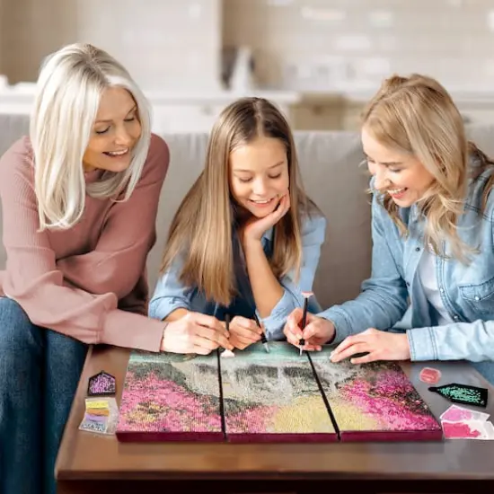 ArtSkills® Brilliant Art Spring Waterfall Stretched Canvas Diamond Painting Kit {7}