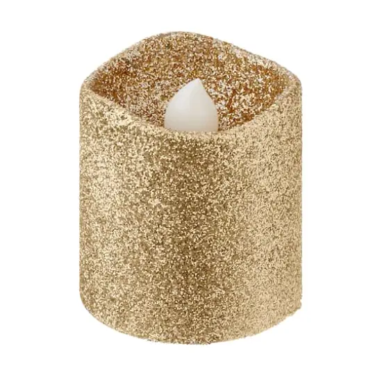 Champagne Glitter LED Votive Candles By Ashland&reg; 12ct. {5}