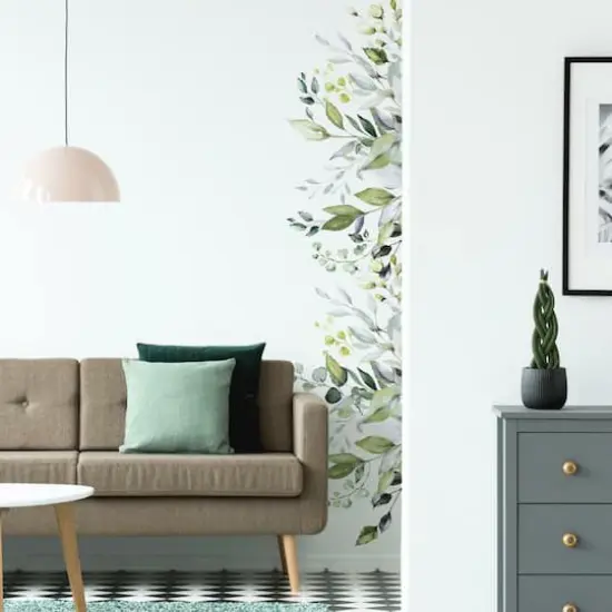 RoomMates Hanging Watercolor Leaves Peel & Stick Giant Decals {3}