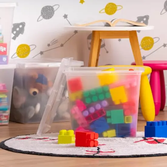 IRIS&reg; 36qt. Snap Top Plastic Storage Boxes, 6ct. {3}