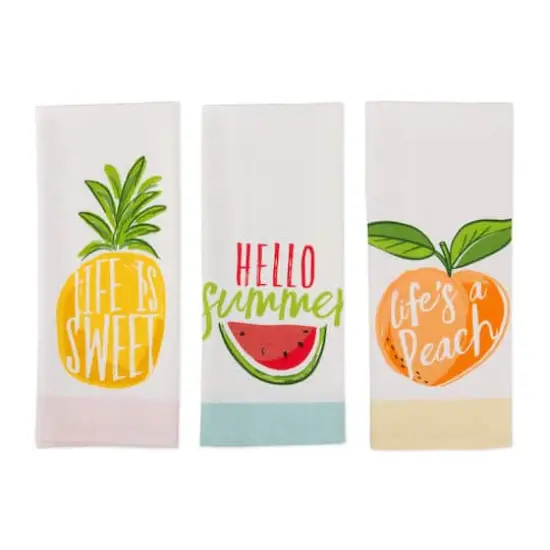 DII&reg; Hello Summer Print Dishtowel, 3ct. {4}