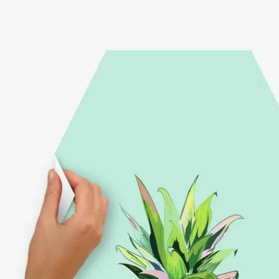 RoomMates Pineapple Crown Dry Erase Hexagon Peel & Stick Decals {6}