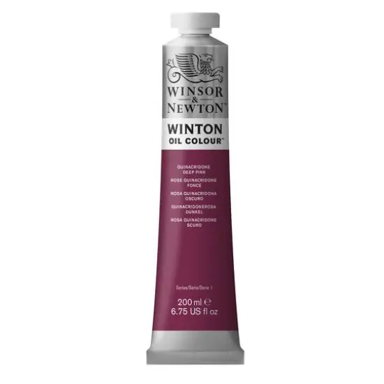 Winsor & Newton&trade; Winton 6.75oz. Oil Colour&trade; Paint Quinacridone Deep Pink {1}