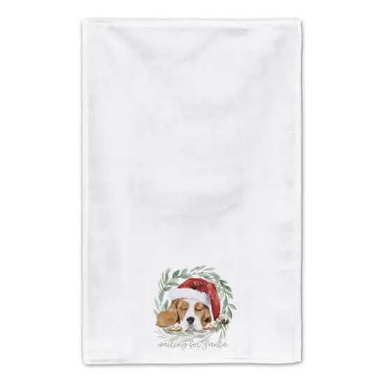 Santa Dog Tea Towels - Set of 3 {4}
