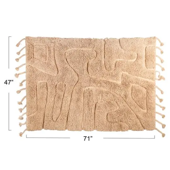 Hello Honey&reg; 71" x 47" Natural Tactile Elegance Hand-Woven Rug {6}