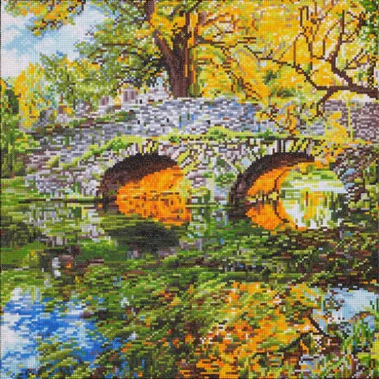 Diamond Dotz® Advanced Country Bridge Diamond Painting Kit {1}