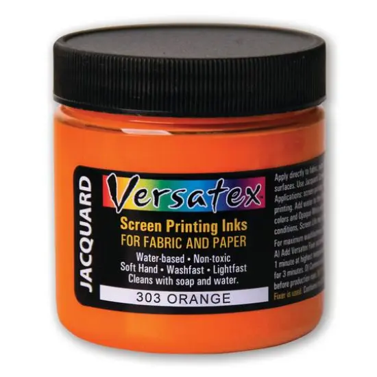 Jacquard Versatex Screen Printing Ink, 4oz. 303 Orange {1}