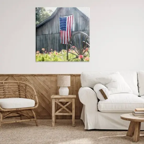 Stupell Industries Americana Barn Floral Farmland Canvas Wall Art {3}