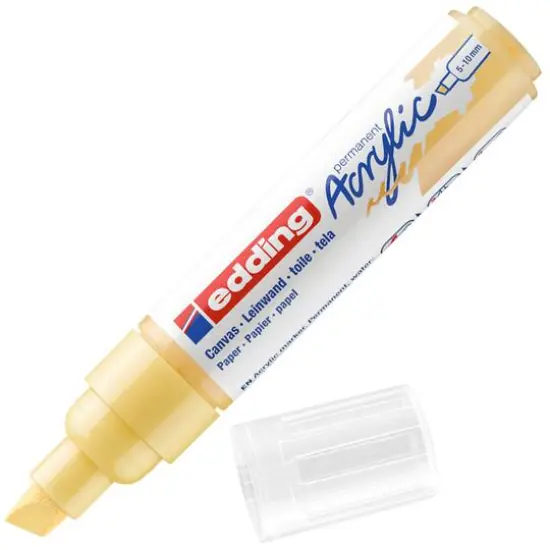edding&reg; 5000 Broad Acrylic Marker Pastel Yellow {4}