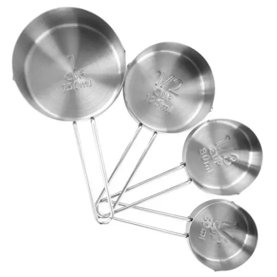 MegaChef 14 Piece Stainless Steel Measuring Cup & Spoon Set with Mixing Bowls {8}