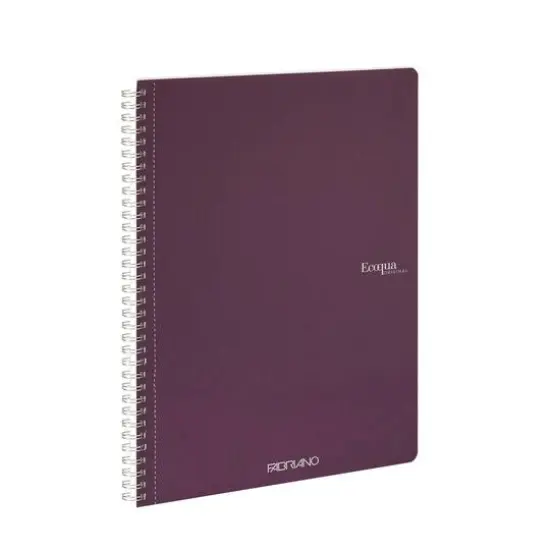 Fabriano&reg; EcoQua Original A4 Spiral-Bound Graph Notebook Wine {4}