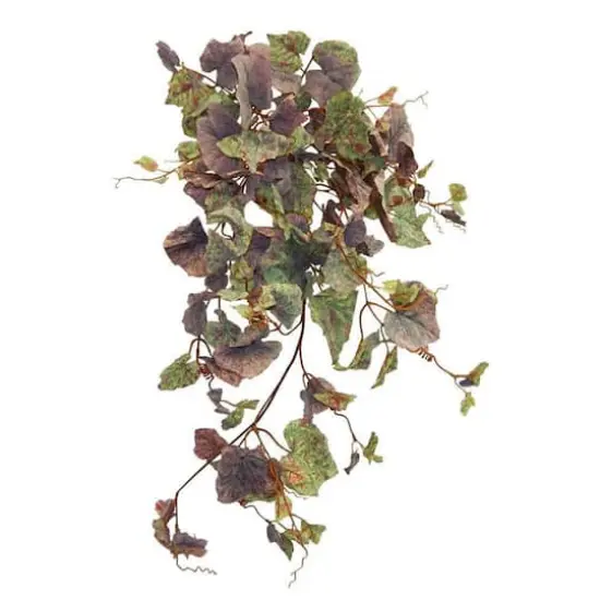 TF Publishing Brown & Green Frosted Grape Bush With 155 Leaves {1}