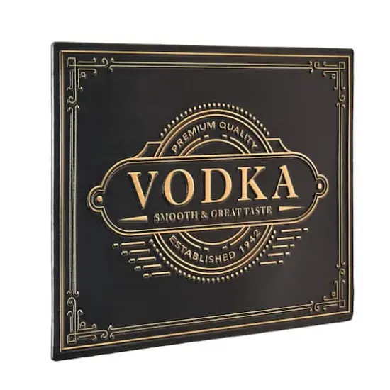 American Art Decor Vodka Metal Embossed Sign {1}