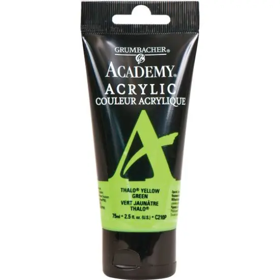 Grumbacher&reg; Academy&reg; Acrylic, 2.5oz. C210P Thalo Yellow Green {1}