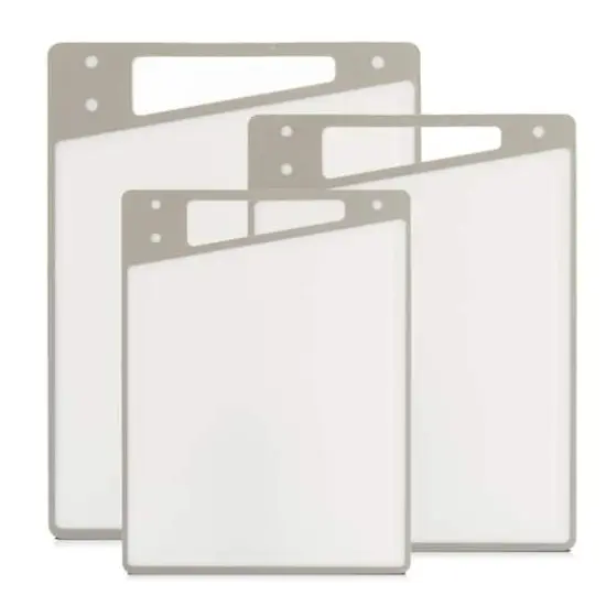 JoyJolt&reg; Cutting Board Set White and Gray {1}