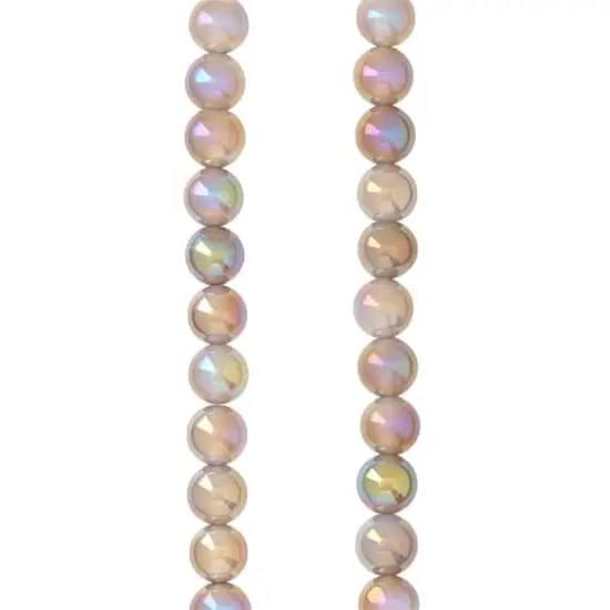 Gray Electroplated Agate Round Beads, 6mm by Bead Landing&trade; {1}