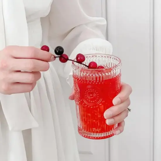 Kate Aspen&reg; 13oz. Vintage Textured Glass Set Clear {5}