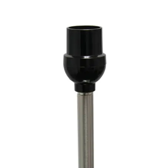 Simple Designs 57" Brushed Nickel Drum Shade Floor Lamp Brushed Nickel and Gray {7}