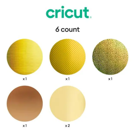 Cricut&reg; Permanent Holographic Vinyl, Gold Sampler {3}